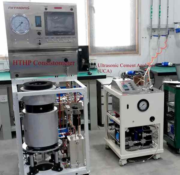 Nithons HTHP consistometer and ultrasonic cement analyzer for wellbore integrity testing