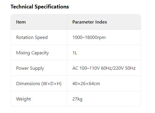 technical data_constant speed mixer_oilfield cementing