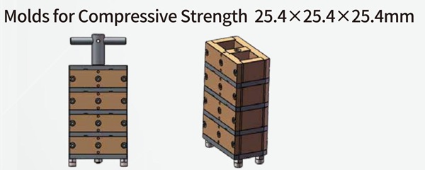 laboratory cement testing mold