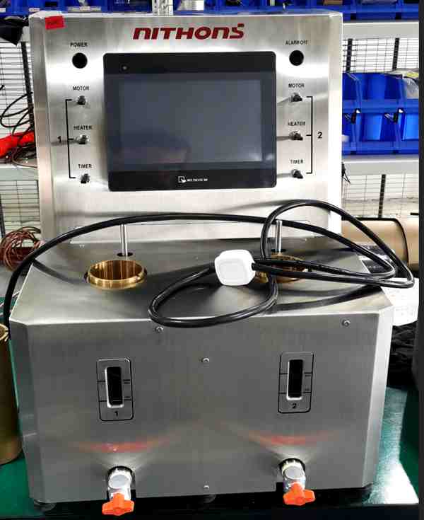 slurry cup installed in atmospheric consistometer