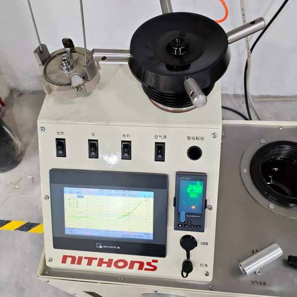 Touchscreen Control Panel of the NDCQ Desktop HPHT Consistometer